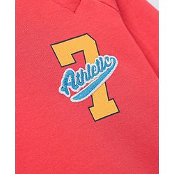 Babyhug Cotton Knit Full Sleeves Cut & Sew with Graphics Sweatshirt - Red