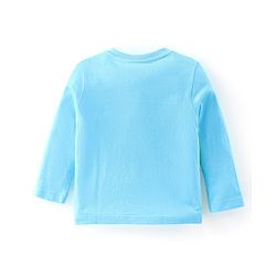 Babyhug Cotton Knit Full Sleeves Nightwear Monkey Print - Green