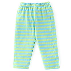 Babyhug Cotton Knit Full Sleeves Nightwear Monkey Print - Green