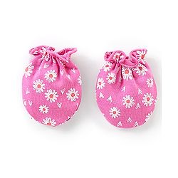 Babyhug 100% Cotton Mittens & Booties Floral Print - Pink
