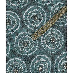 Babyhug 100% Cotton Knit Full Sleeves Printed Kurta & Dhoti Set -  Teal Blue