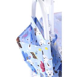 Babyhug Cozy Cloud Baby Cradle with Mosquito Net & Storage Basket - Blue