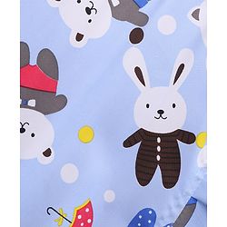 Babyhug Cozy Cloud Baby Cradle with Mosquito Net & Storage Basket - Blue