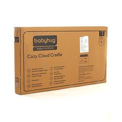 Babyhug Cozy Cloud Baby Cradle with Mosquito Net & Storage Basket - Blue
