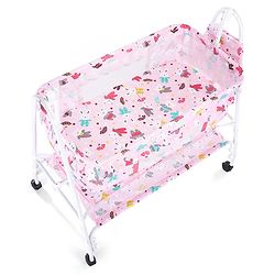 Babyhug Cozy Cloud Baby Cradle with Mosquito Net & Storage Basket - Blue