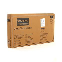 Babyhug Cozy Cloud Baby Cradle with Mosquito Net & Storage Basket - Blue
