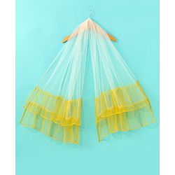Babyhug Sleeveless Sequenced Embroidered Choli With Lehenga And Dupatta Set- Yellow