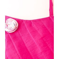 Babyhug Sleeveless Pleated Choli with Floral Printed Lehenga and Dupatta Set - Off White & Pink