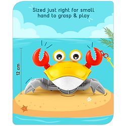 Babyhug Pull Along Crab Toy - Yellow