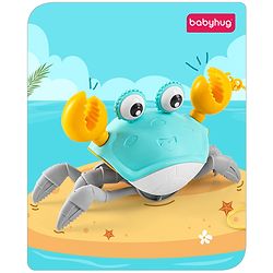 Babyhug Pull Along Crab Toy - Blue