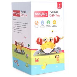 Babyhug Pull Along Crab Toy - Blue