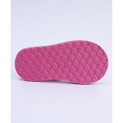 Cute Walk by Babyhug Flip Flops with Back Strap Floral Print - Pink