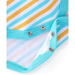 Babyhug 100% Cotton Knit Full Sleeves Onesie Squirrel Print - Blue