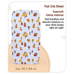 Babyhug Cotton Crib Bedding Set Elephant Print -Multicolor