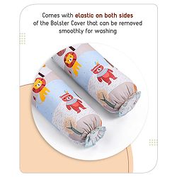 Babyhug Cotton Crib Bedding Set Elephant Print -Multicolor