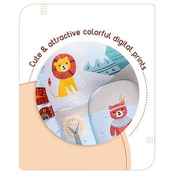 Babyhug Cotton Crib Bedding Set Elephant Print -Multicolor