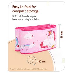 Babyhug Cotton Crib Bedding Set Elephant Print -Multicolor