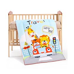 Babyhug 100% Cotton Digital Printed Quilt Travel Theme- Multicolor