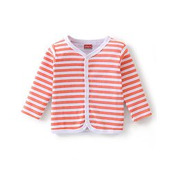 Babyhug 100% Cotton Knit Full Sleeves Front Open Vest Sloths Print Pack of 3 - Multicolour