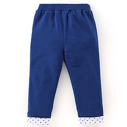 Babyhug 100% Cotton Full Sleeves Text Printed Top and Lounge Pant - Pink & Blue
