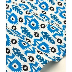 Babyhug 100% Cotton Full Sleeves All Over Floral Printed Dhoti Kurta Set- Blue