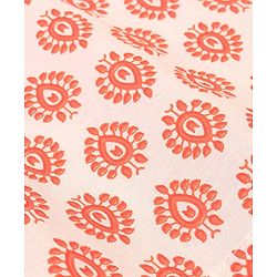 Babyhug Cotton Woven Full Sleeves Kurta & Dhoti Set Ajrakh Print - Orange