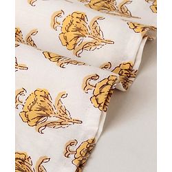 Babyhug Cotton Woven Full Sleeves Floral Printed Kurta & Dhoti Set - Off White
