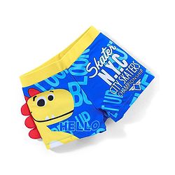 Babyhug Dino Print Swimming Trunk - Blue