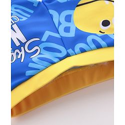 Babyhug Dino Print Swimming Trunk - Blue