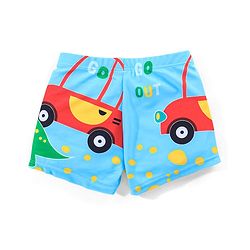 Babyhug Dino Print Swimming Trunk - Blue