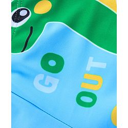 Babyhug Dino Print Swimming Trunk - Blue