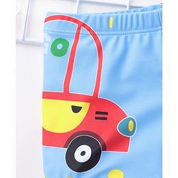 Babyhug Dino Print Swimming Trunk - Blue
