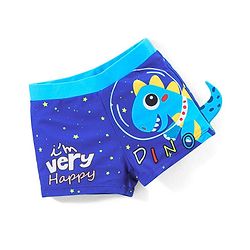 Babyhug Dino Print Swimming Trunk - Blue
