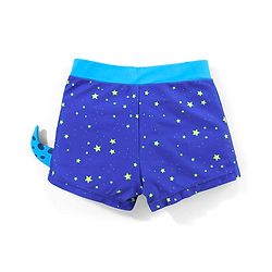 Babyhug Dino Print Swimming Trunk - Blue