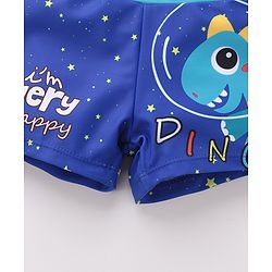 Babyhug Dino Print Swimming Trunk - Blue