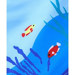 Babyhug Shark Print Swimming Trunk - Blue