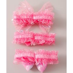 Babyhug Headband Pack of 3 Free Size  - Pink