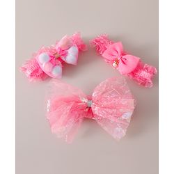 Babyhug Headband Pack of 3 Free Size  - Pink