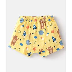 Babyhug 100% Cotton Bear Printed Trunk Pack of 3 - Multicolour
