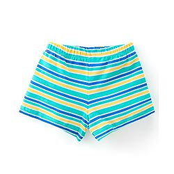 Babyhug 100% Cotton Single Jersey Knit Trunk Stripes & Construction Vehicle Print Pack of 3 - Yellow & Blue