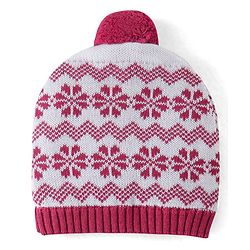 Babyhug Organic Cotton Knit Woollen Cap & Mittens Set Red - Diameter 10.5 cm