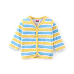 Babyhug 100% Cotton Knit Full Sleeves Bear Print Vests Pack of 3 - Multicolour