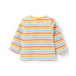 Babyhug 100% Cotton Knit Full Sleeves Bear & Tiger  Printed Vests Pack of 3 - Multicolour