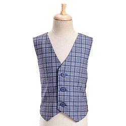 Babyhug Woven Full Sleeves 4 Piece Stretch Party Suit with Bow - White & Blue