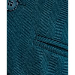 Babyhug Woven Full Sleeves Stretch Fit Party Suit With Waist Coat & Bow -  White & Dark Blue