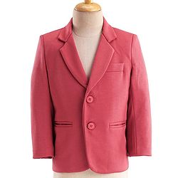 Babyhug Woven Full Sleeves Stretch Party Suit & T-Shirt with Text Print - White & Salmon Pink