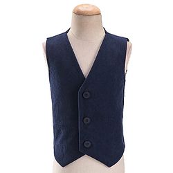 Babyhug Full Sleeves Premium Corduroy Party Suit - Black & White