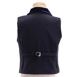 Babyhug Full Sleeves Party Suit Sheen Texture with Bow - White & Navy Blue