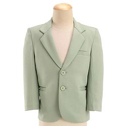 Babyhug Full Sleeves Three Piece Party Suit with Bow & Stretch - White & Green