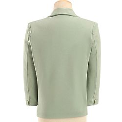 Babyhug Full Sleeves Three Piece Party Suit with Bow & Stretch - White & Green